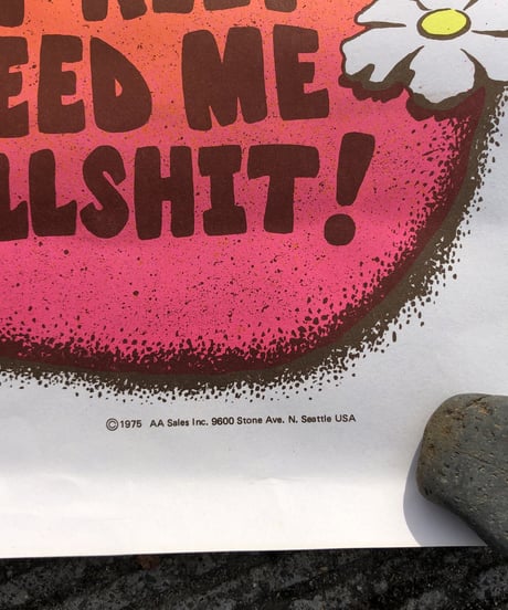 1975 vintage poster "I MUST BE A MUSHROOM..."