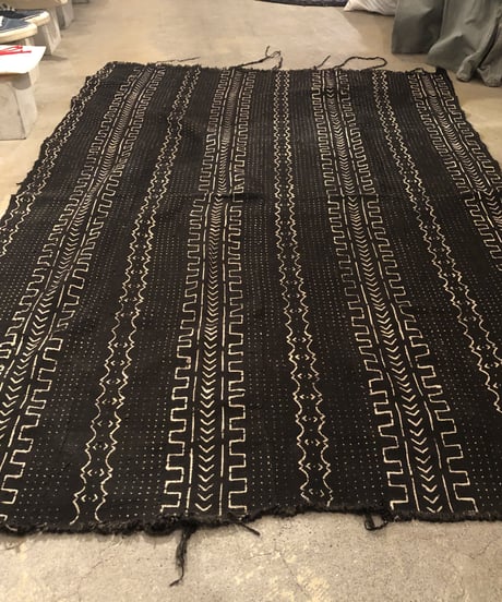 Vintage African black indigo Rag