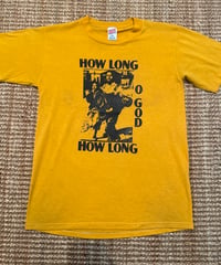 80s ビンテージ　HOW LONG O GOD Tシャツ Mサイズ