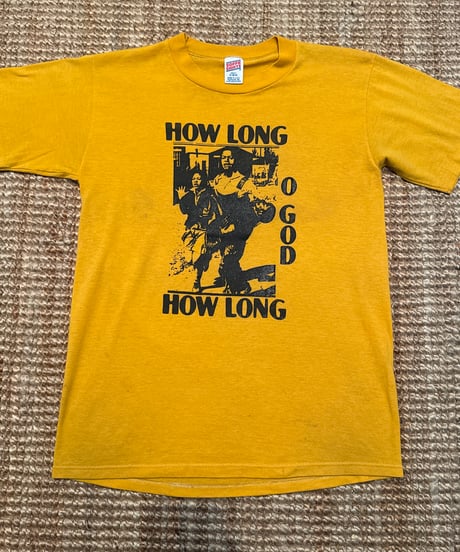 80s ビンテージ　HOW LONG O GOD Tシャツ Mサイズ