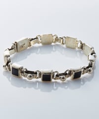 Mexican Jewelry / onix × silver  bracelet
