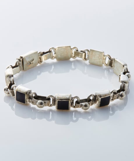 Mexican Jewelry / onix × silver  bracelet