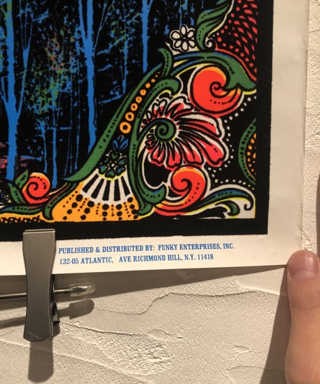 1971 vintage black light poster "GARDEN OF EDEN"