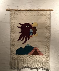 70's wall deco "native American soldier"