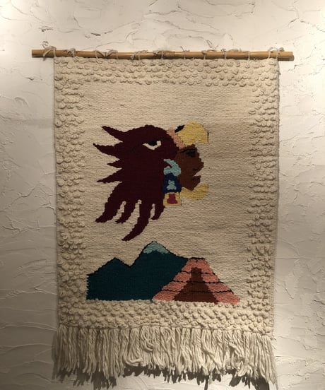 70's wall deco "native American soldier"