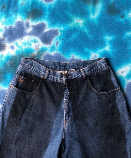 r /  old FILA denim shorts