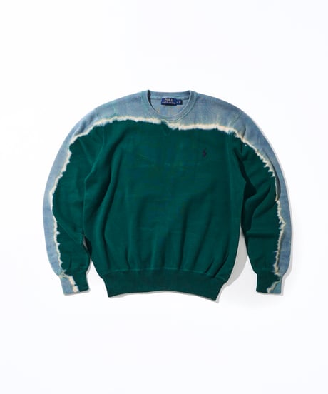 r /  Tie-dye cotton light knit -sleeves and neck-
