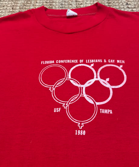 80s ビンテージ　レズビアン　ゲイ　カルチャーTシャツ