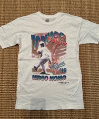 90s ビンテージ　野茂英雄Hideo Nomo Dodgers Tシャツ