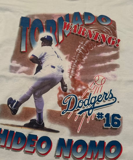 90s ビンテージ　野茂英雄Hideo Nomo Dodgers Tシャツ