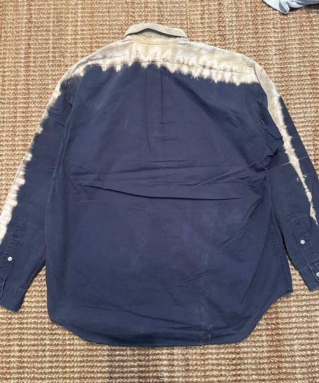 Ralph Lauren Blake 長袖シャツ　タイダイ ネイビー/ベージュ