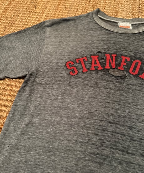 80s ヘインズ　スタンフォード Tシャツ グレー
