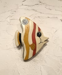 hand made wall deco "wood fish"