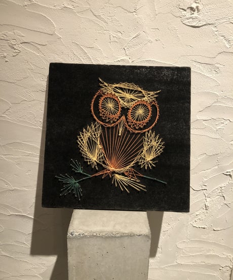 60-70's string art "Owl"