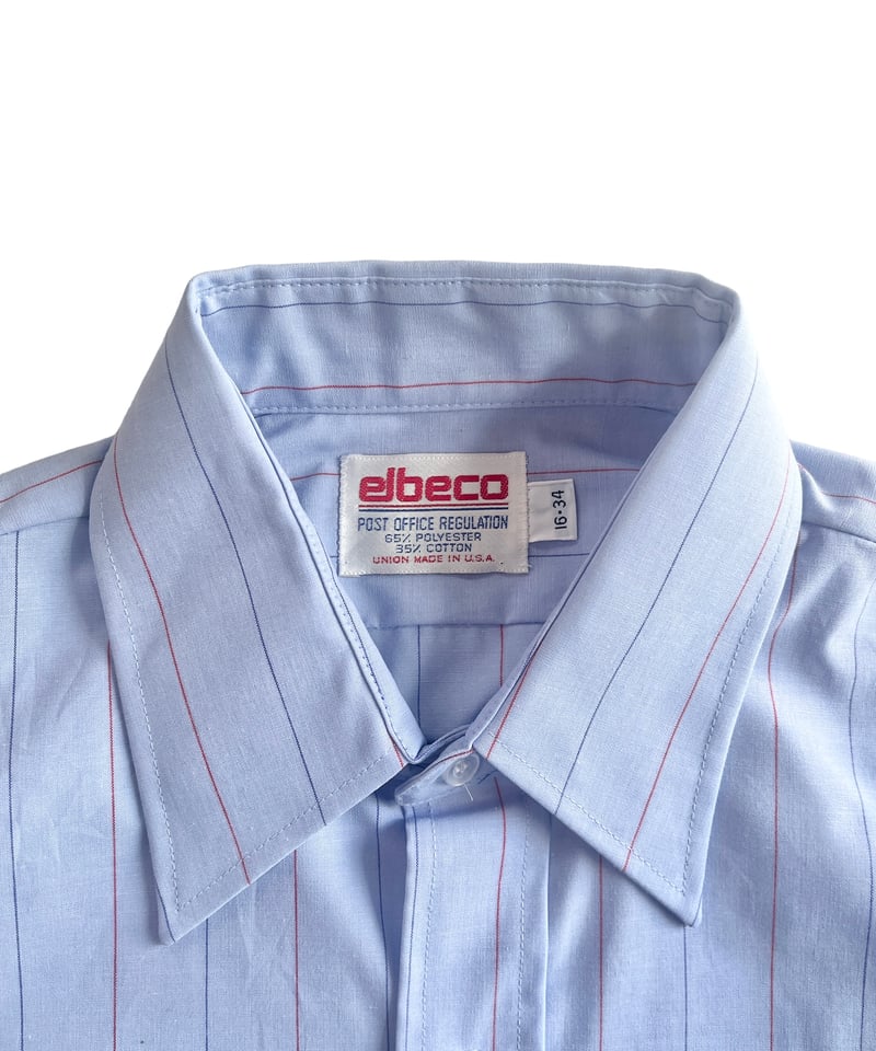 90's USPS ユニフォーム ストライプシャツ 3ポケット elbeco
