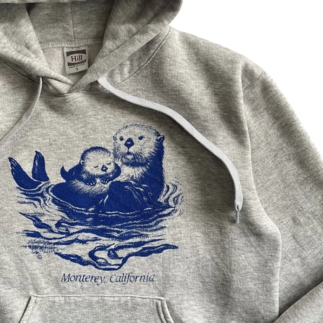 USA sea ​​otter printed hoodie sweatshirt