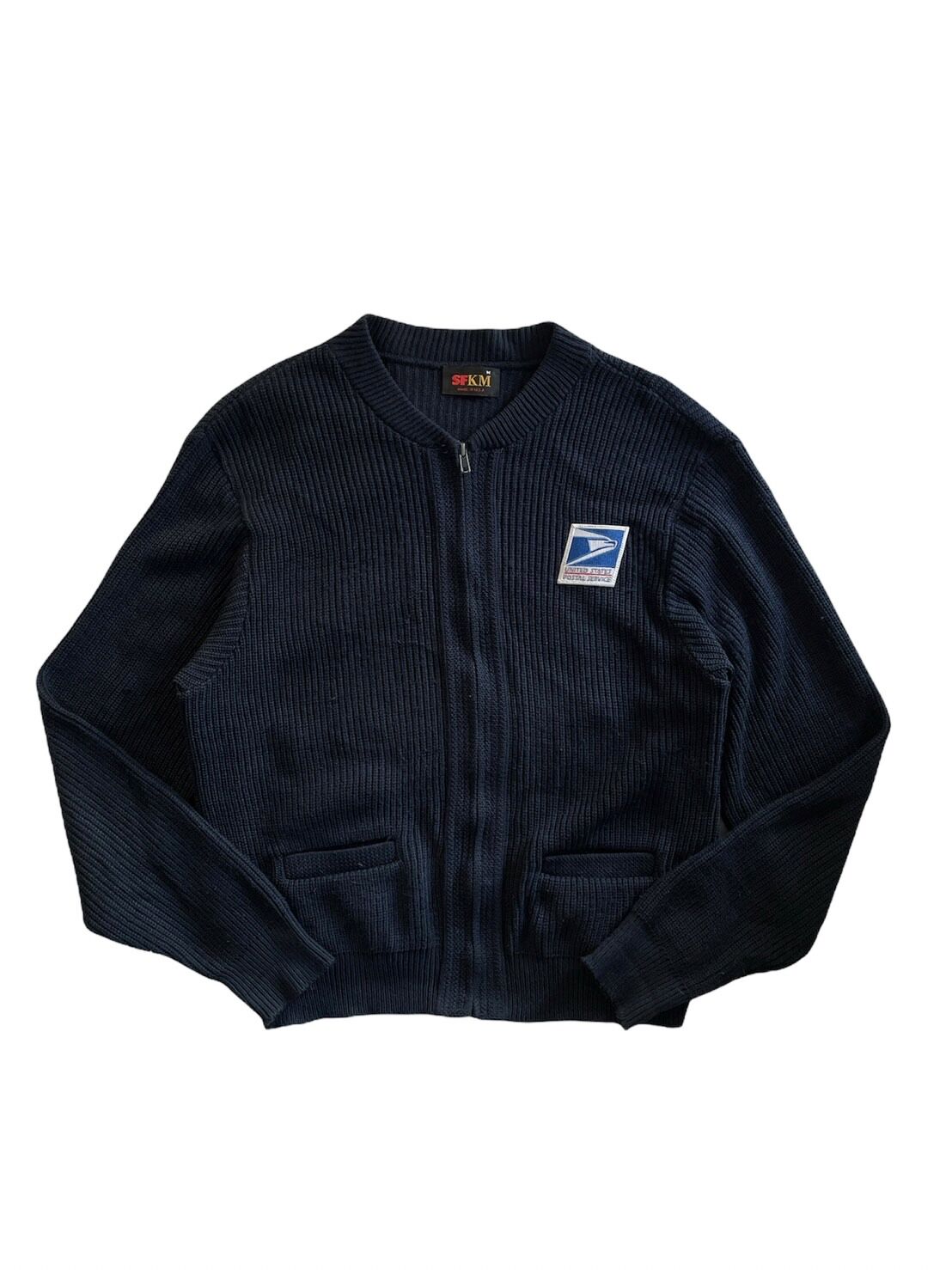 USPS カーディガン アメリカ製 USPS Unisex Crew Neck Cardigan Sweater - Frank's Sports Shop