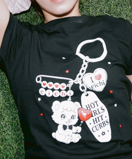 eicHi! CHARM S/S Tee BLACK