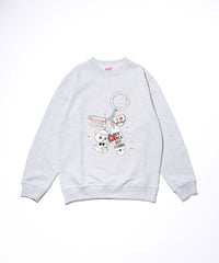 eicHi! CHARM CREW SWEAT ASH