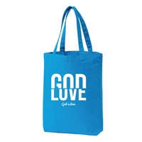 GOD IS LOVE_TOTE BAG_Turquoise