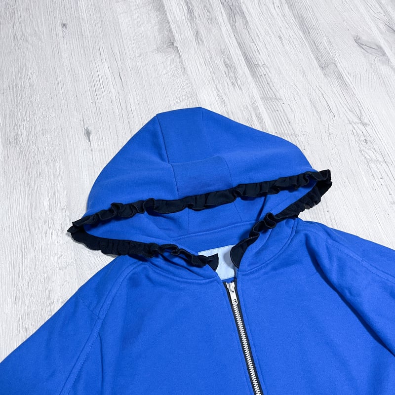フリルパーカー<cobalt blue> | satoi
