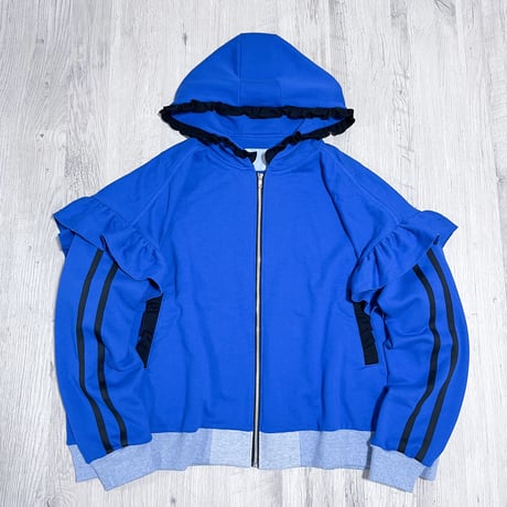satoi　パーカー ループプルオーバーパーカー<white × orange × blue> | satoi