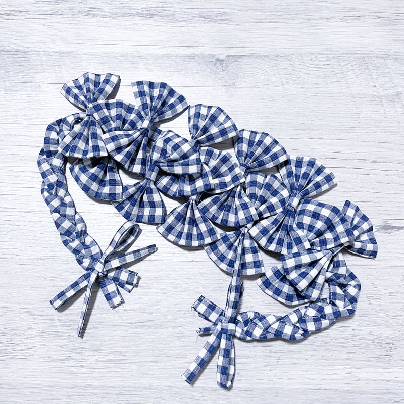 ヘッドドレスNo.179 届11/20〜12/15】三つ編みリボンヘッドドレス<