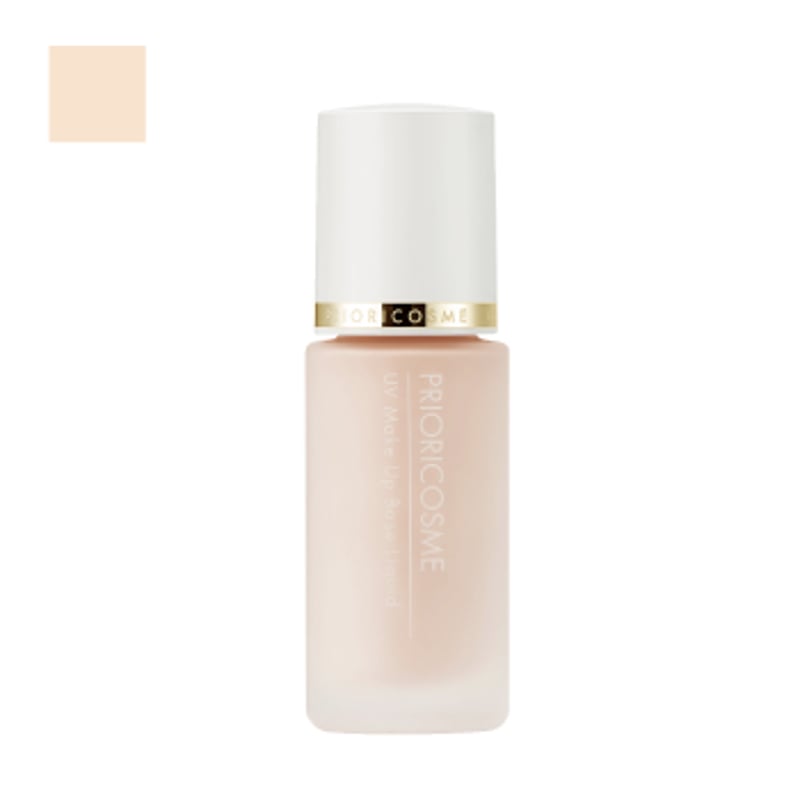 イエベ】UVメイクアップベースリキッド／ゴールドラメ入り | more