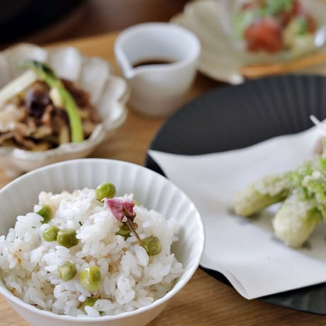 【レシピ&動画レッスン】ズボラおしゃれ料理＜2021年4月＞◆独活とマグロのタルタル風◆豚ひれ肉とタラの芽の竜田揚げと甘タレ◆青豆と桜の炊き込みご飯◆おまけ・独活の皮と牛のきんぴら