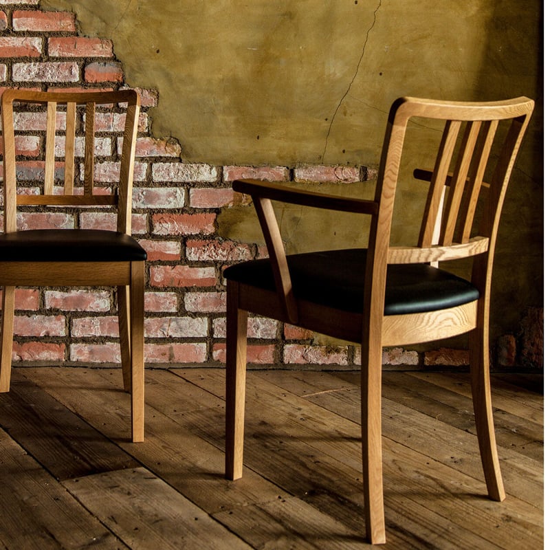 ブルックリンアームチェア_オイル塗装／本革 | click!TAKAYAMA