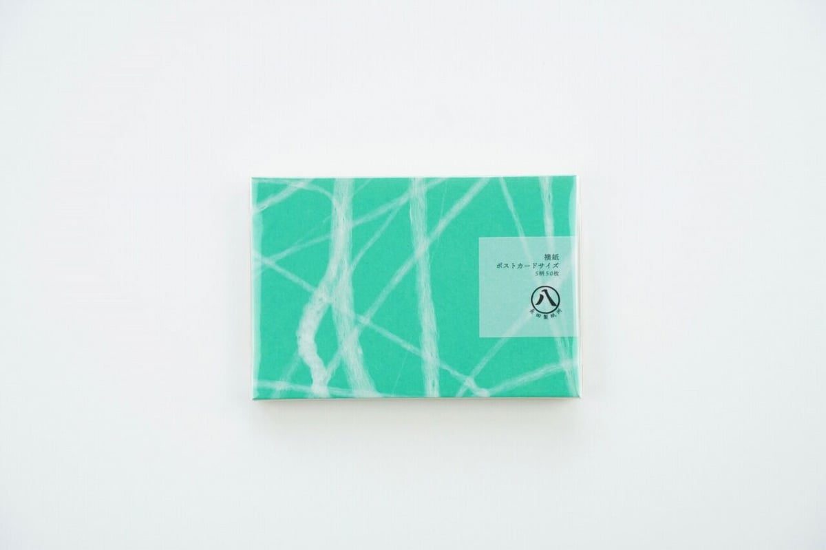 手漉き襖紙ポストカードサイズ5柄50枚 | 長田製紙所