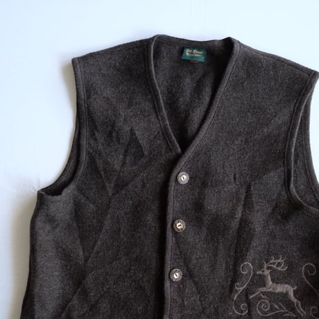 Tyrolean wool vest