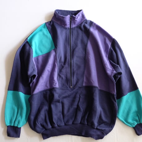 90s half zip sweat shirt