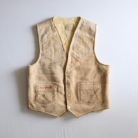 Suede boa vest