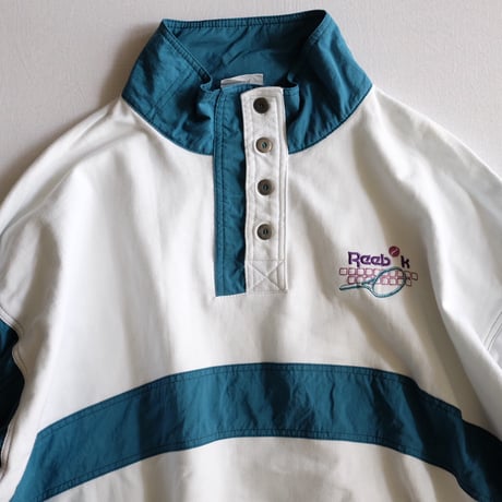 90s Reebok half zip sweat shirt