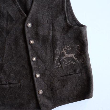 Tyrolean wool vest