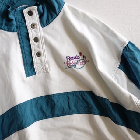 90s Reebok half zip sweat shirt