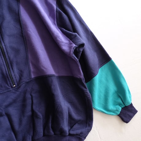 90s half zip sweat shirt