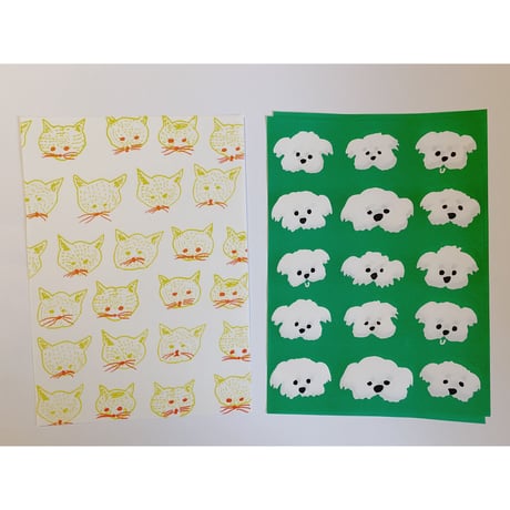 多田玲子「いろいろびんせんせっと（犬猫編）」 ／ Reiko Tada