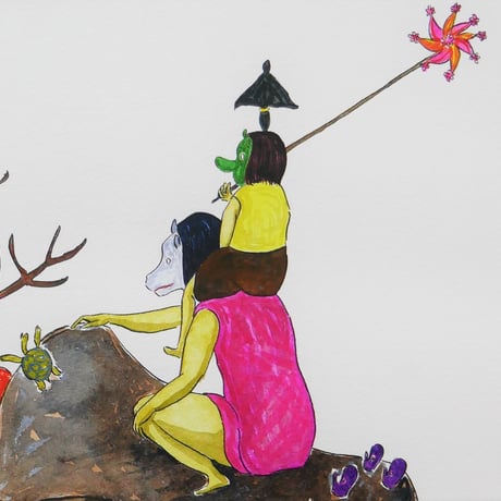 青木真莉子「みんなで走る」  / Marico Aoki  " Running All Together"