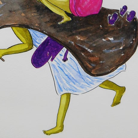 青木真莉子「みんなで走る」  / Marico Aoki  " Running All Together"