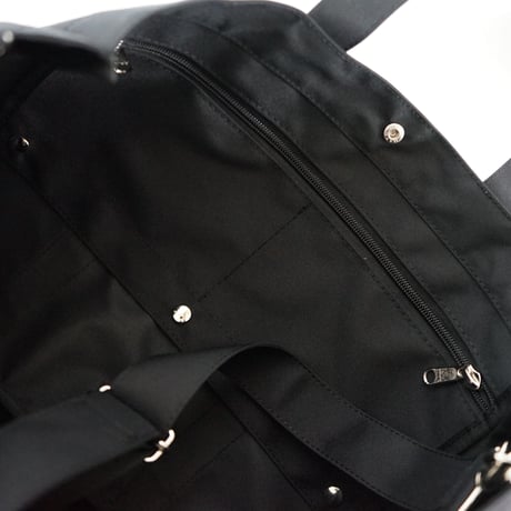 TOTE WITH LID [BLACK]