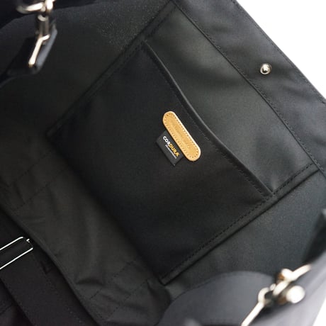 TOTE WITH LID [BLACK]