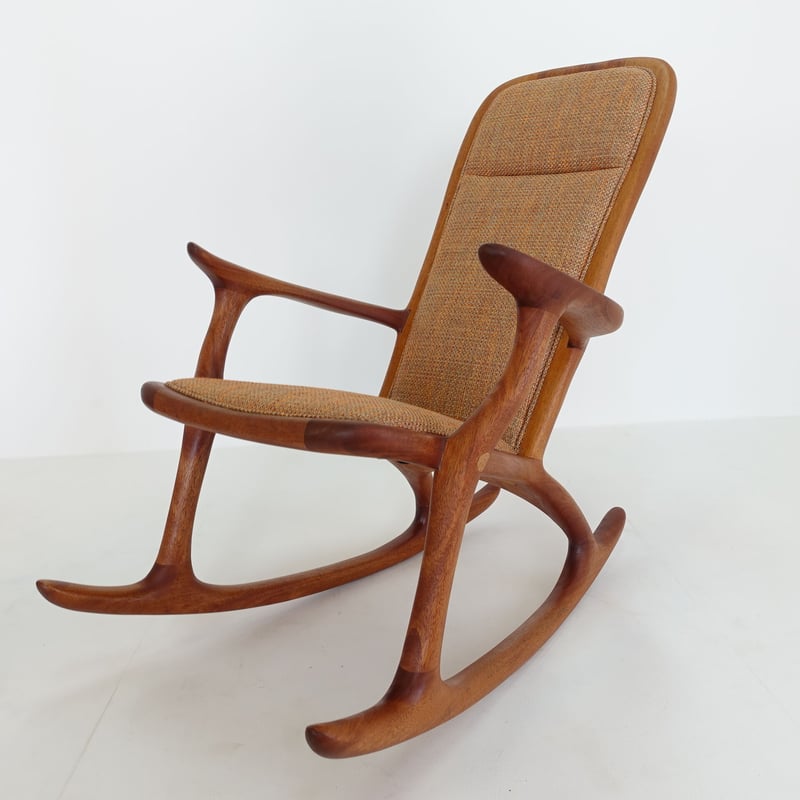 ロッキングチェア ポリエステル生地座面 | ギャラリー良工房