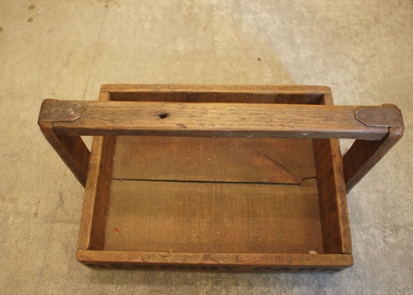 木製バスケット（vintage) | アンティーク雑貨店 Antique cise