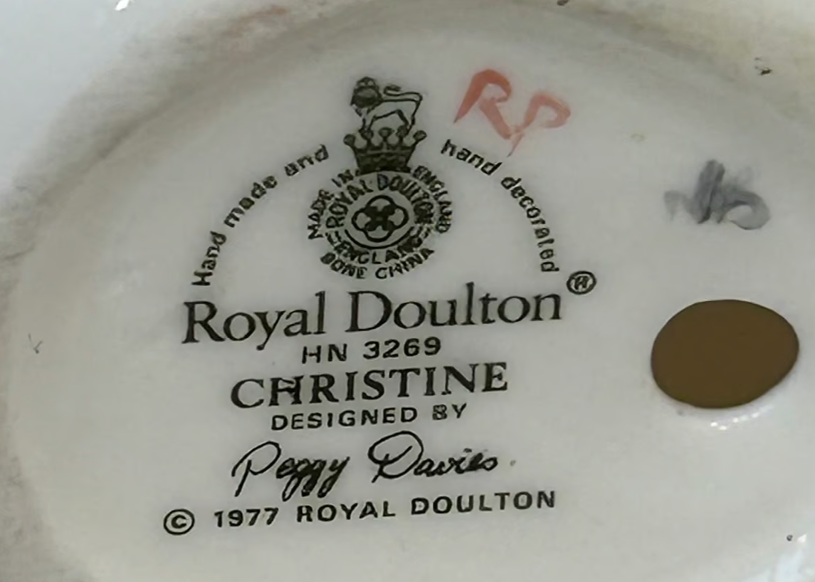 ロイヤルドルトン   陶器人形 イギリス Royal Doulton(ロイヤルドルトン) Hilary(ヒラリー