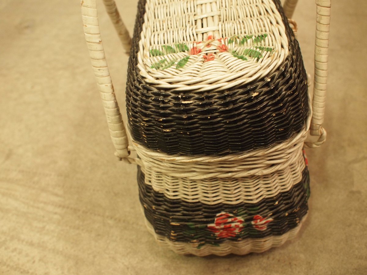 花柄バスケット(panier)パニエ | アンティーク雑貨店 Antique 花柄バスケット(panier)パニエ | アンティーク雑貨店 Antique