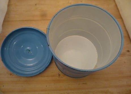 enamel　canister(フラワー缶）