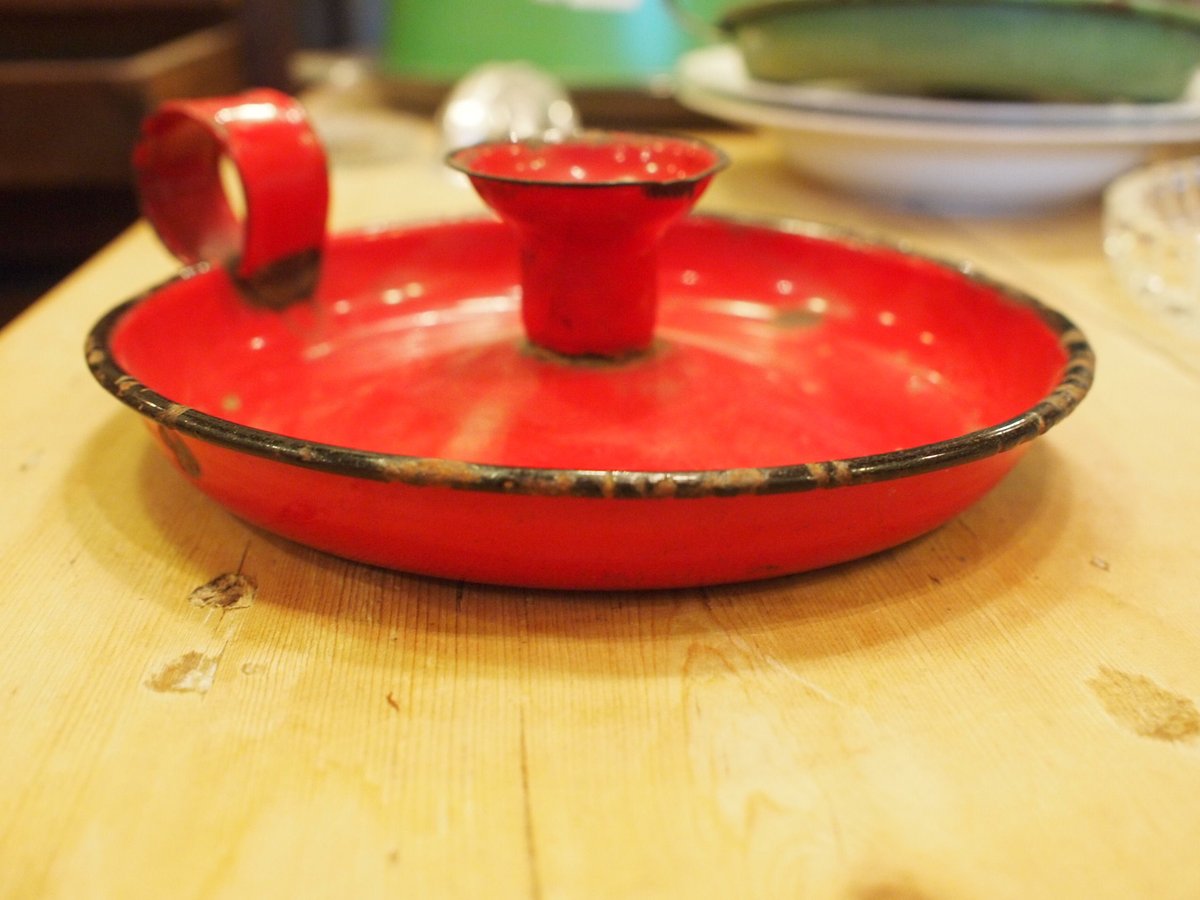 キャンドルホルダー（enamel) RED | アンティーク雑貨店 Antique cise
