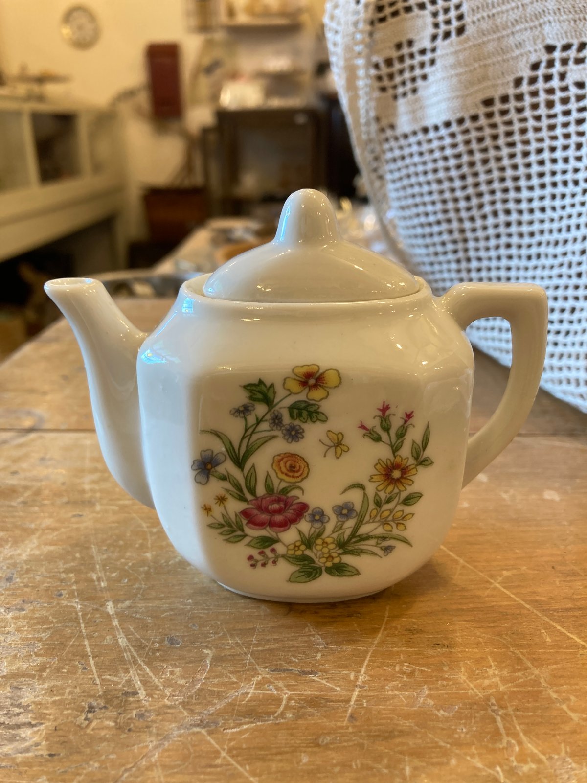 アンティークティーセット ヴィンテージ ミニチュア中国陶器 ダックティーセット